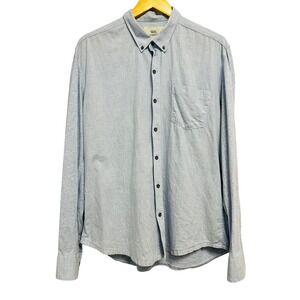WRK Shirt Mens‎ XL Light Blue The Reworked Shirt Button Down Cotton Long Sleeve